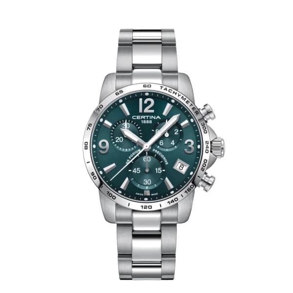 Certina Montre Certina DS Podium Chronograph 1/10 sec Quartz Cadran Vert