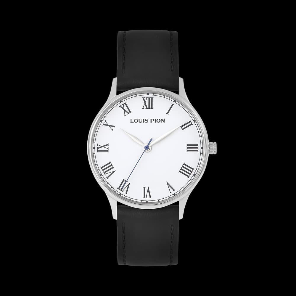 Louis Pion Montre quartz Homme Hector Blanc
