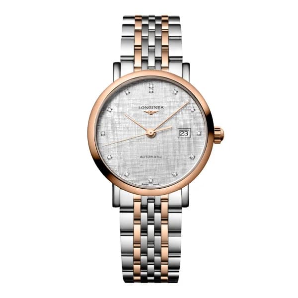 Longines Montre Longines elegant collection 29 mm Automatique Cadran Striped Silver Bracelet acier