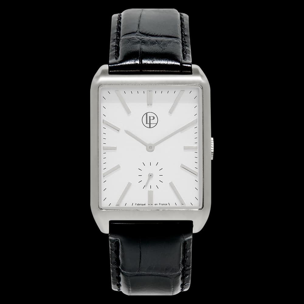 Louis Pion Montre quartz Homme Leo Blanc