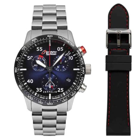 Zeppelin Montre Zeppelin Eurofighter Quartz Cadran Bleu - 7298M3_set