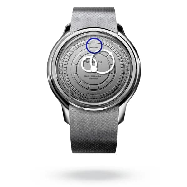 Beaubleu Montre Beaubleu Seconde Française 2024 Gris Perle Bracelet Acier