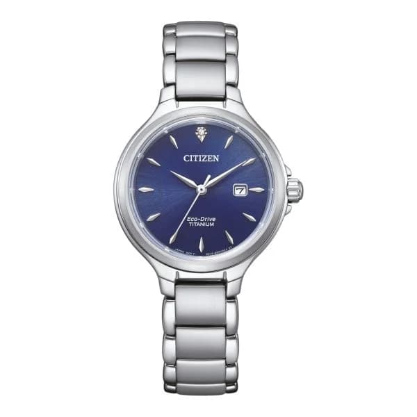 Citizen Montre Citizen Ladies Super Titanium Elegant Eco-drive Cadran Bleu