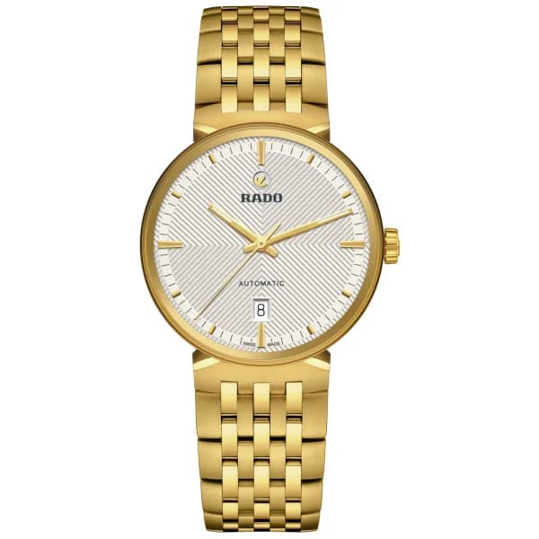 Rado Montre Rado Florence Automatic Automatique Cadran Blanc Bracelet Acier et PVD 39.0 mm