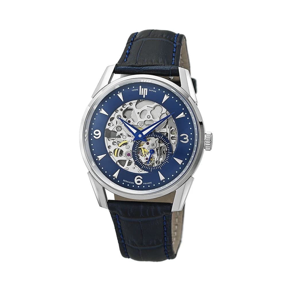 Lip Montre Lip Himalaya - Homme - cadran Bleu- 40 mm - Acier inoxydable - 671725