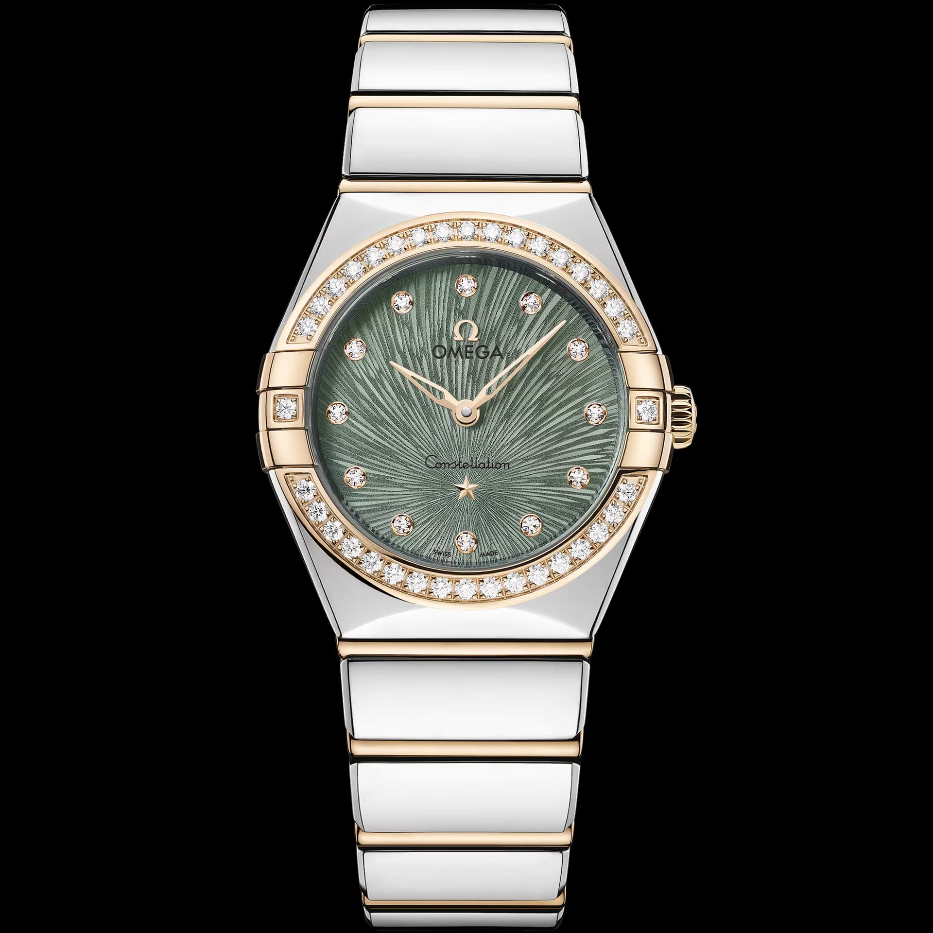 Omega Constellation 28 mm, acier - or Moonshine™ sur acier - or Moonshine™