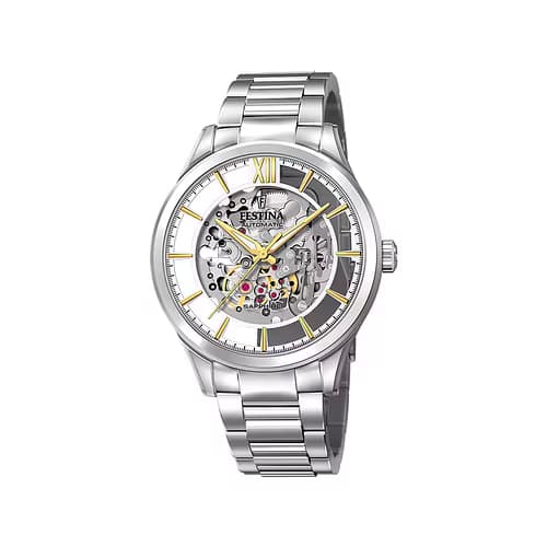 Festina Montre Festina Automatic Homme Acier Gris - Cleor