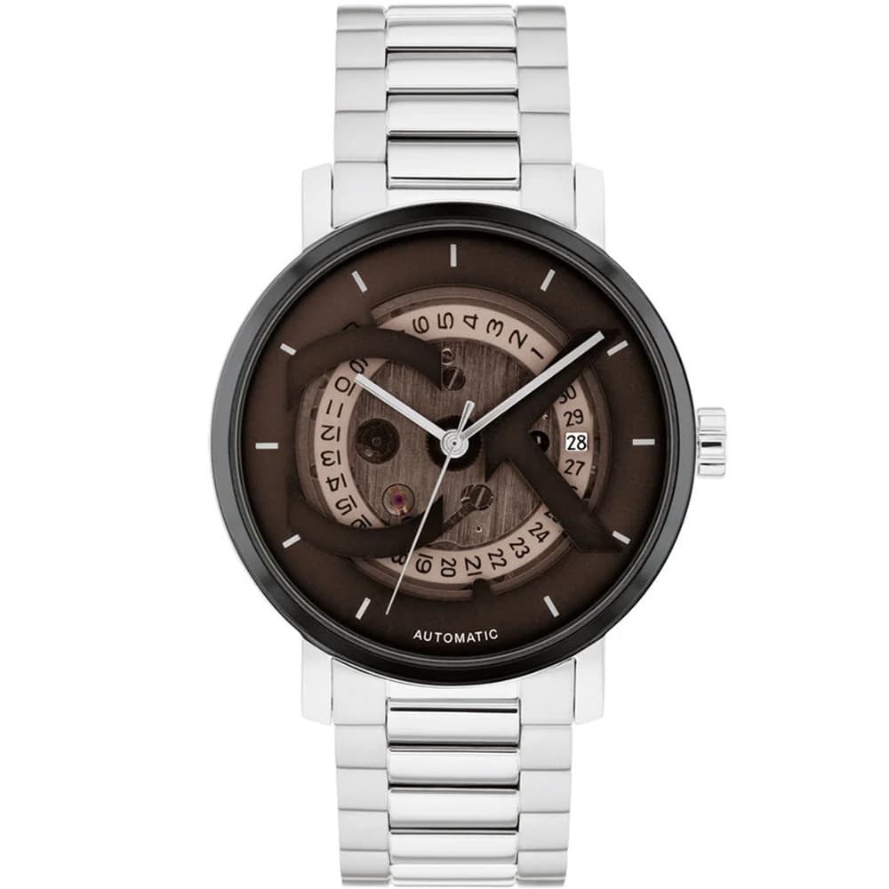 Calvin Klein Montre Calvin Klein Collection CK Iconic Automatic en Acier Argenté