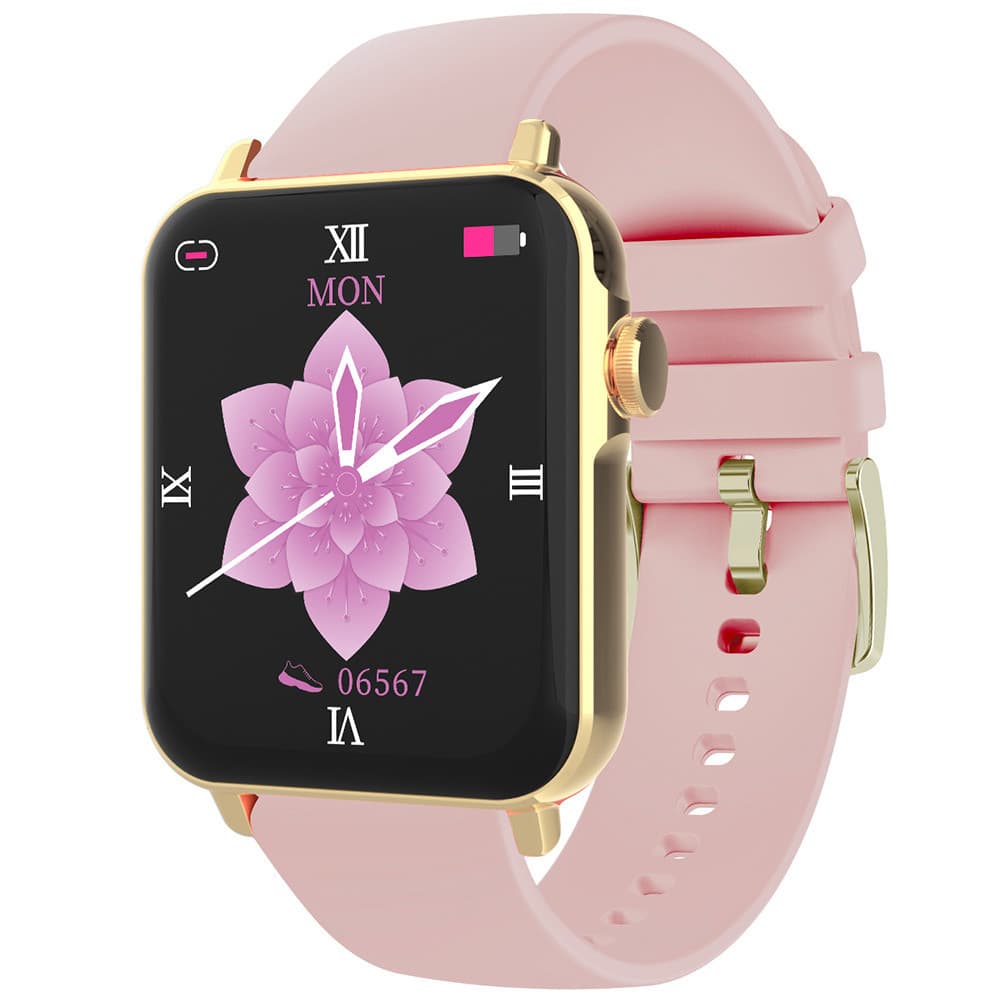 Smarty Montre Connectée Smarty Collection Level en Silicone Rose