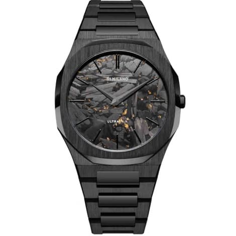 D1 Milano Montre D1 Milano Ultra Thin Black DLC Quartz - 40 mm- Cadran Carbone Noir - UTBJ31