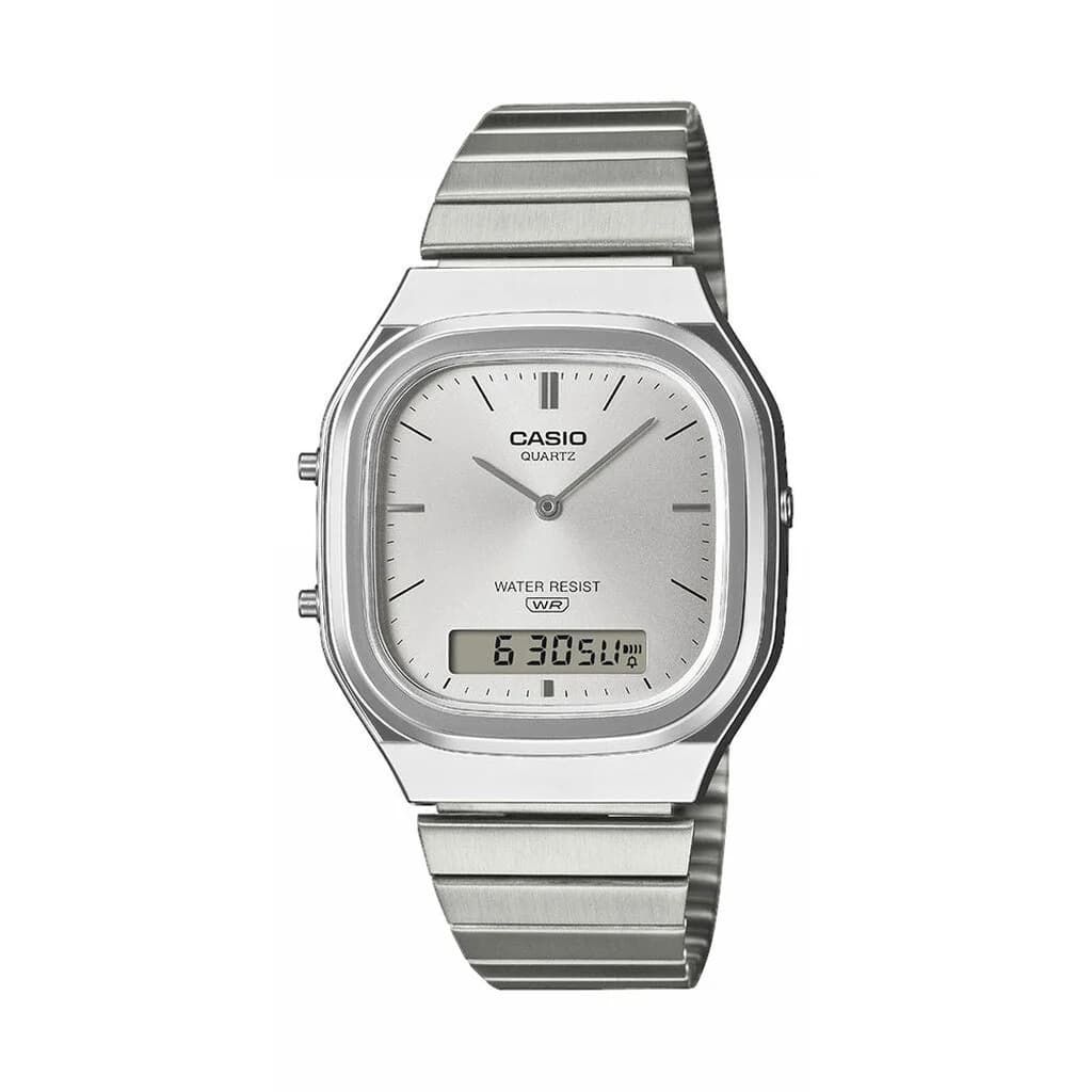 Casio Montre Casio Collection Vintage en Acier Argenté