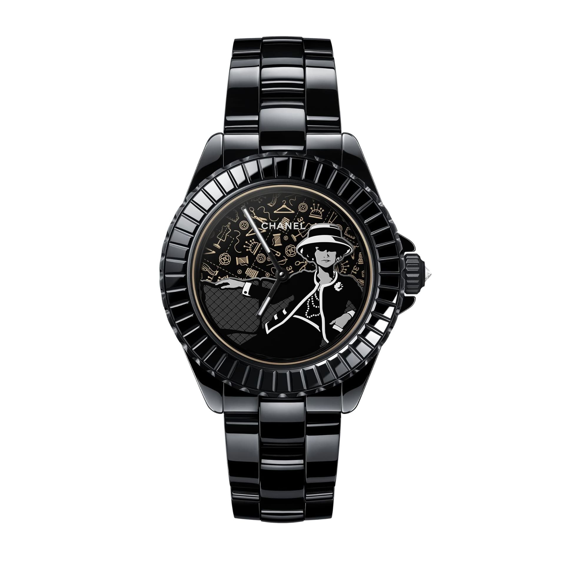 Chanel Montre Mademoiselle J12 Couture, 38 Mm