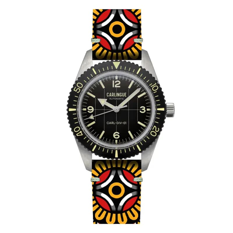 Carlingue Montre Diver 01 Mandala Tattoo