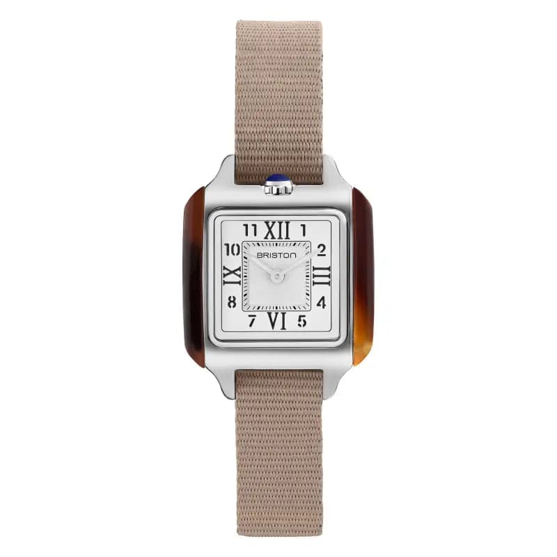 Briston Montre BRISTON Petite Streamliner Kennedy Bracelet Nylon Beige