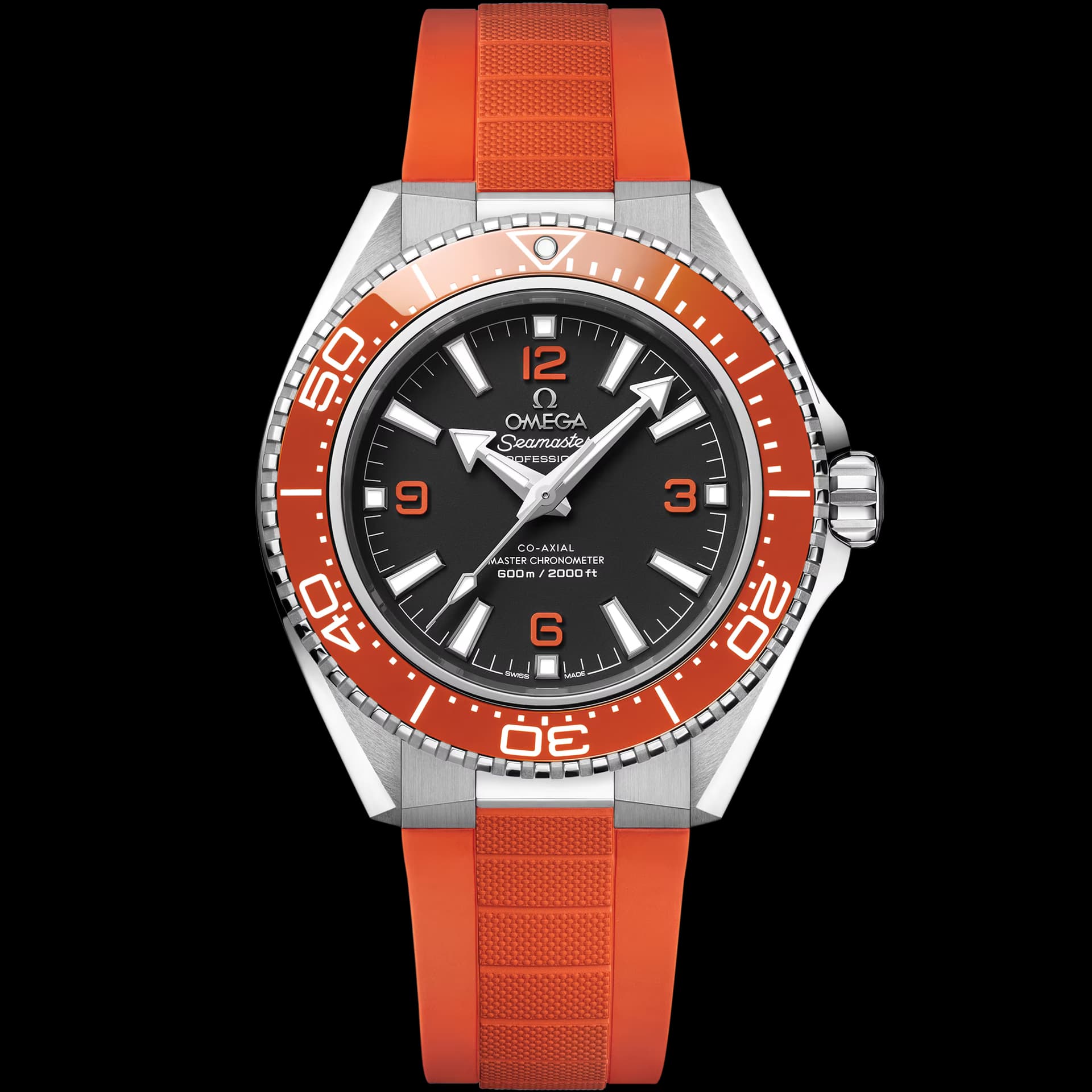 Omega Seamaster 42 mm, acier sur bracelet caoutchouc