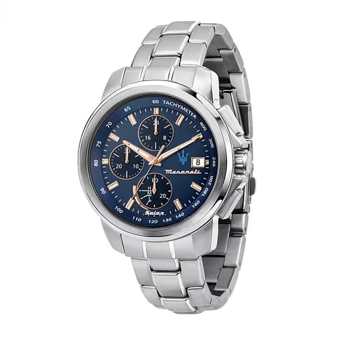 Maserati Montre Homme MASERATI SUCCESSO SOLAR en Métal Gris