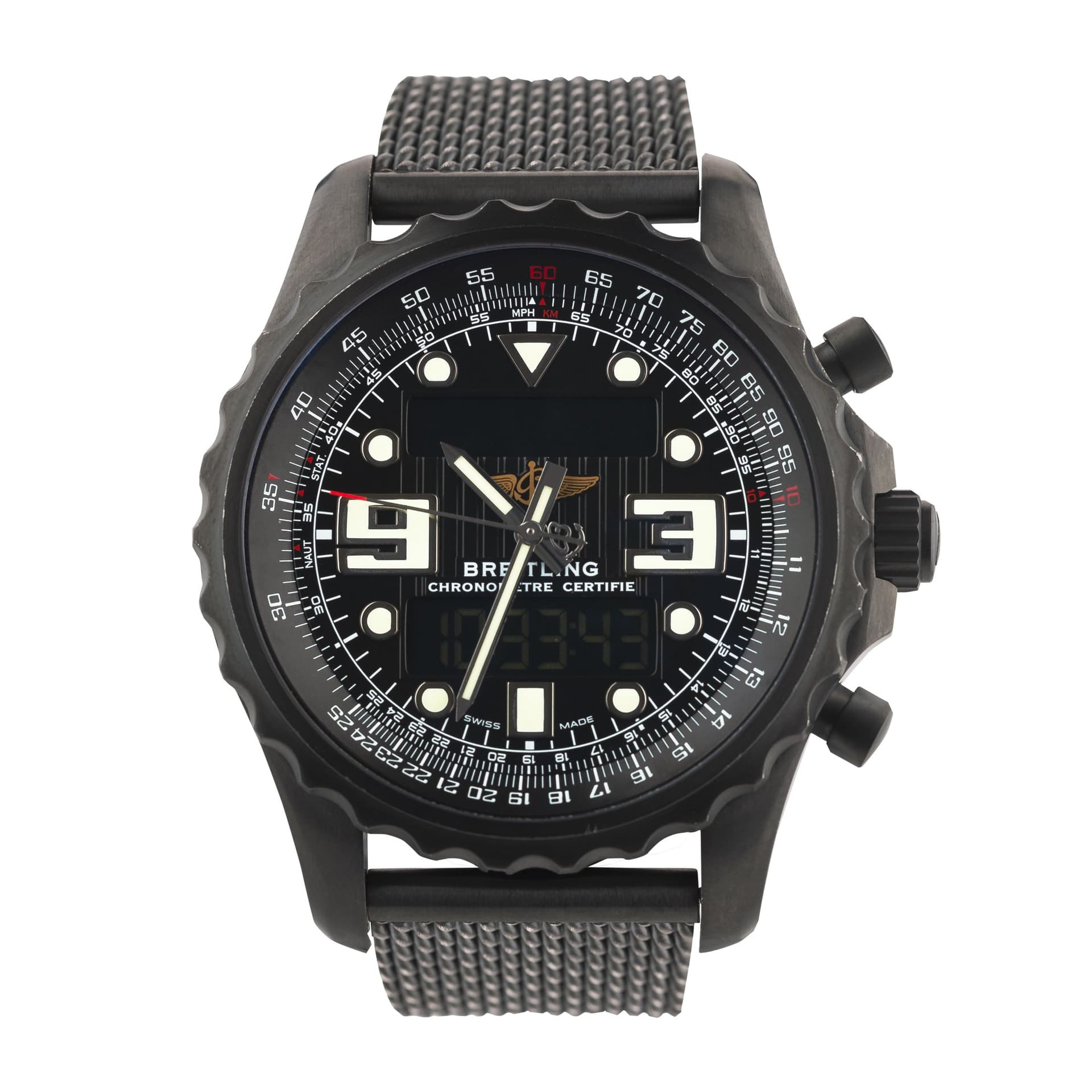 Breitling Montre Breitling Chronospace Blacksteel M7836522 quartz 48 mm Full Set 2018