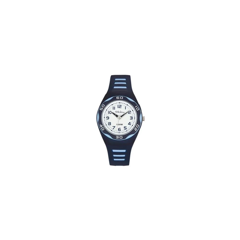 Tekday Montre TekDay en Plastique Bleu