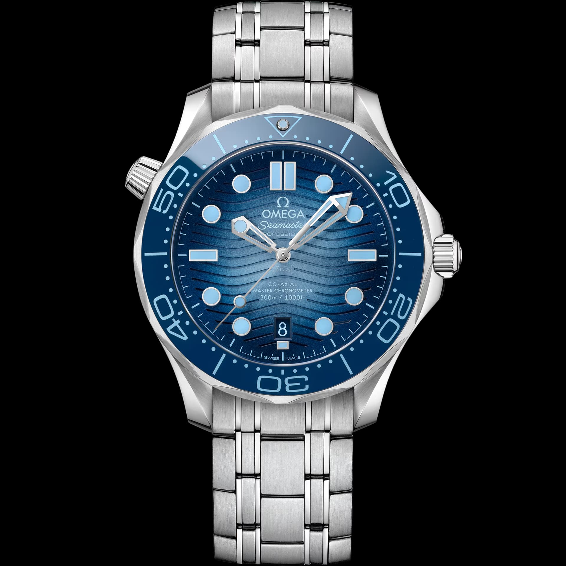 Omega Seamaster 42 mm, acier sur acier