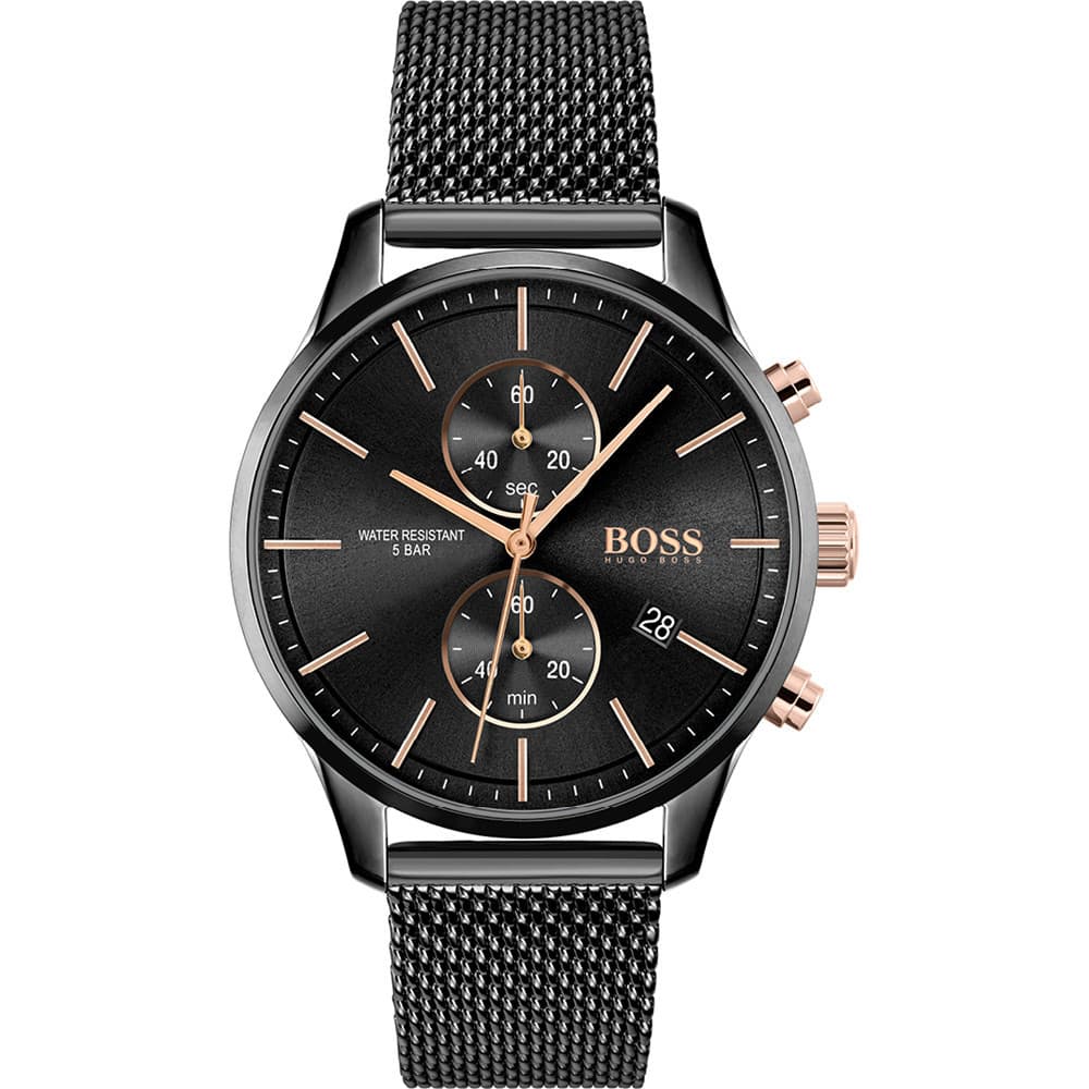 Hugo Boss Montre Boss en Acier Noir