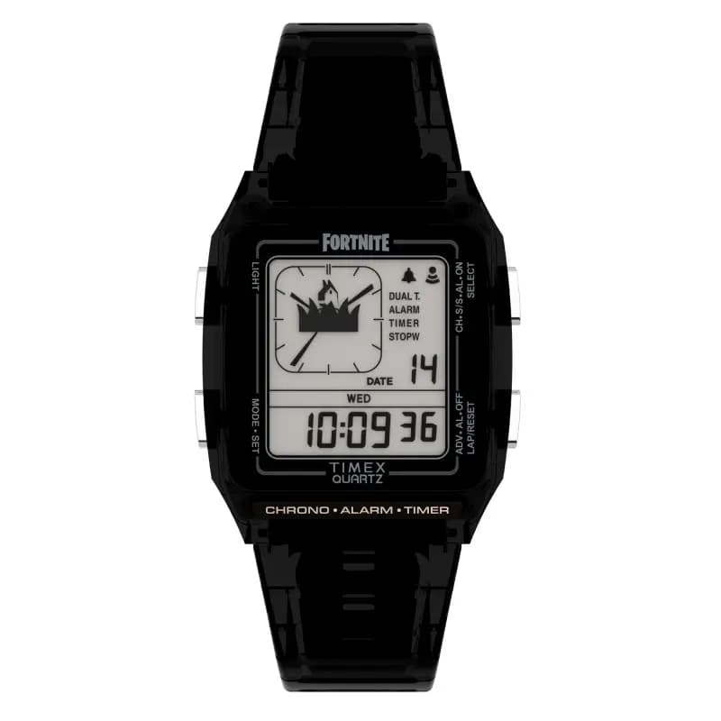 Timex Montre Q Timex LCA x Fortnite Black TW2W96500