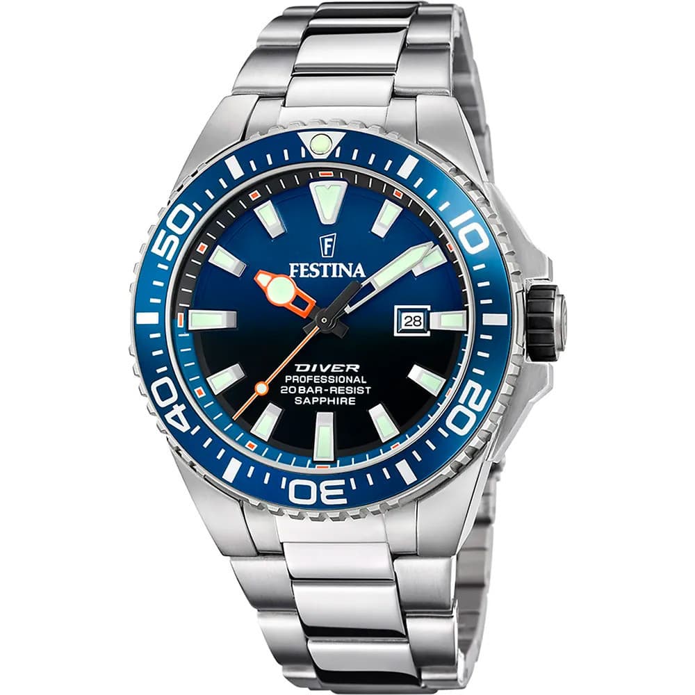 Festina Montre Festina Collection Diver en Acier Argenté