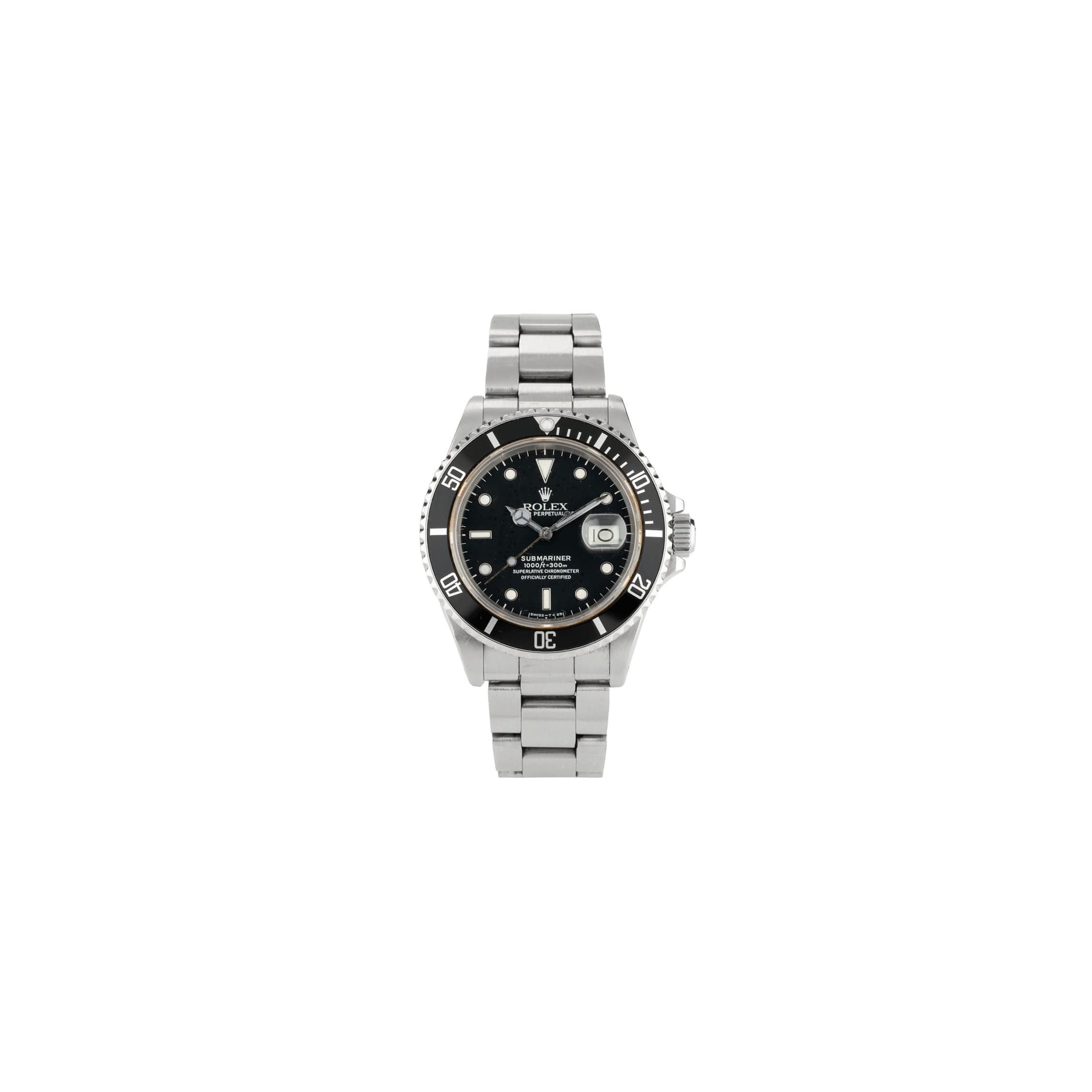 Rolex Montre Rolex Submariner Date 40 mm 1987 Ref 16800 Full Set