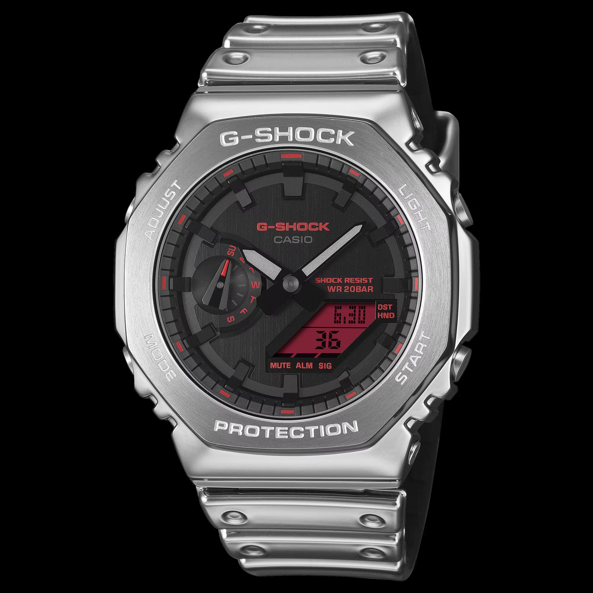 Casio G-Shock Capsule Fine Metallic — bracelet noir