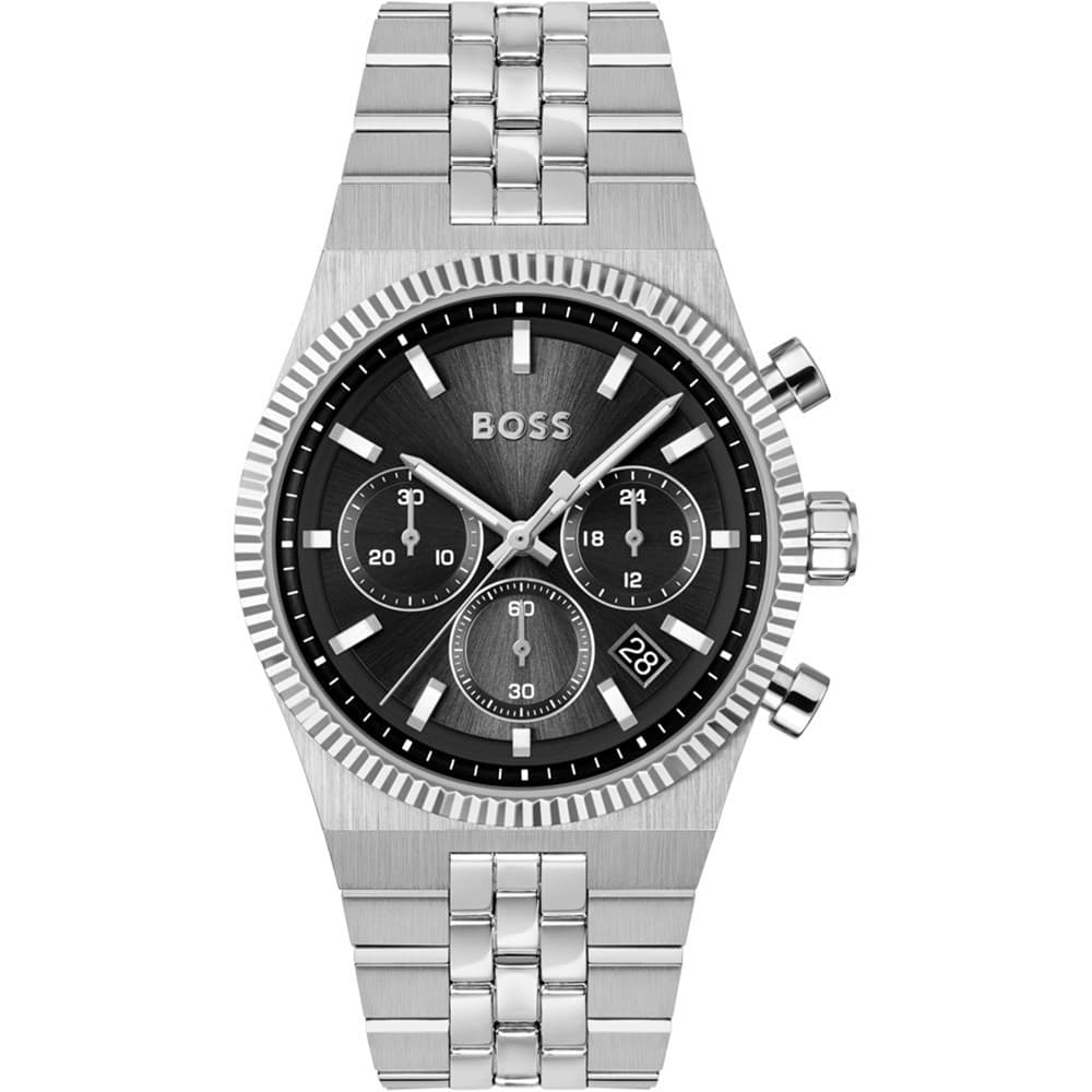 Hugo Boss Montre Boss Collection Candor Prime en Acier Argenté
