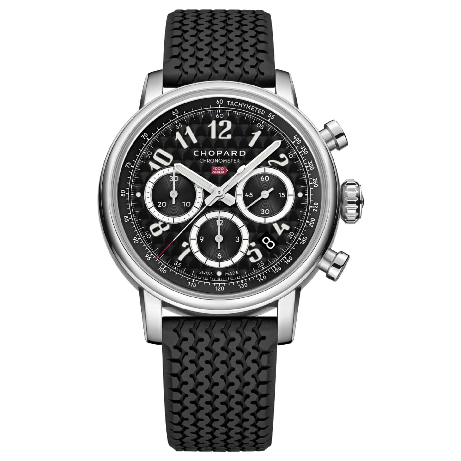 Chopard Montre Chopard Mille Miglia Classic Chronographe automatique cadran noir bracelet caoutchouc 40,5 mm