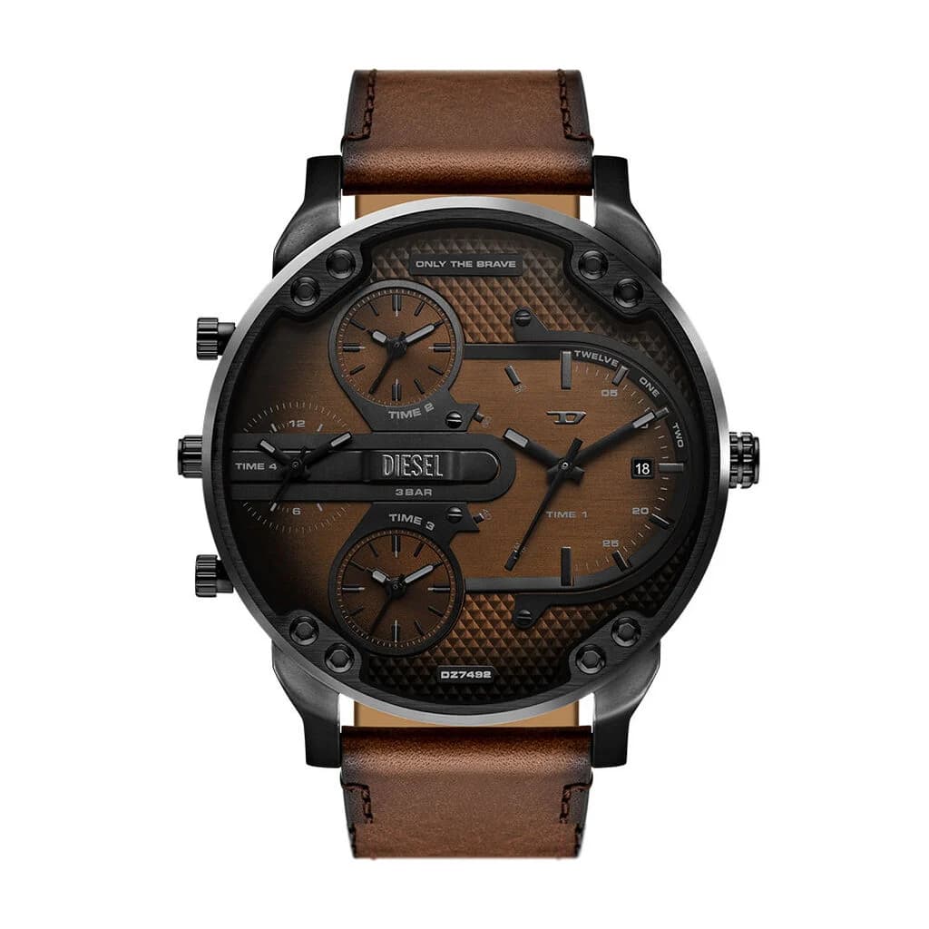 Diesel Montre Diesel Mr. Daddy Slim Marron