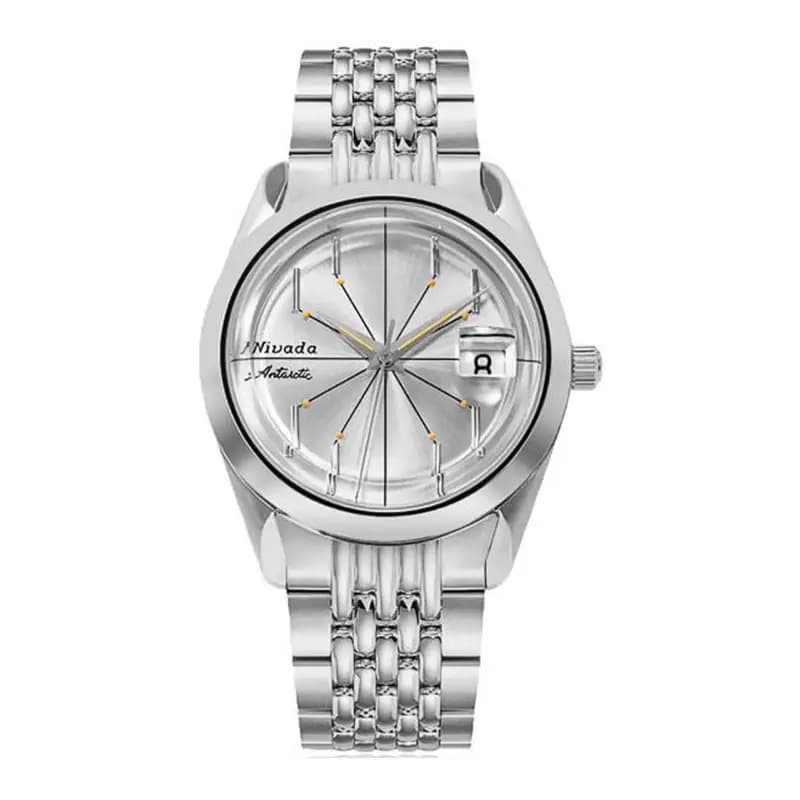Nivada Grenchen Montre Antarctic Spider Silver 32023A04