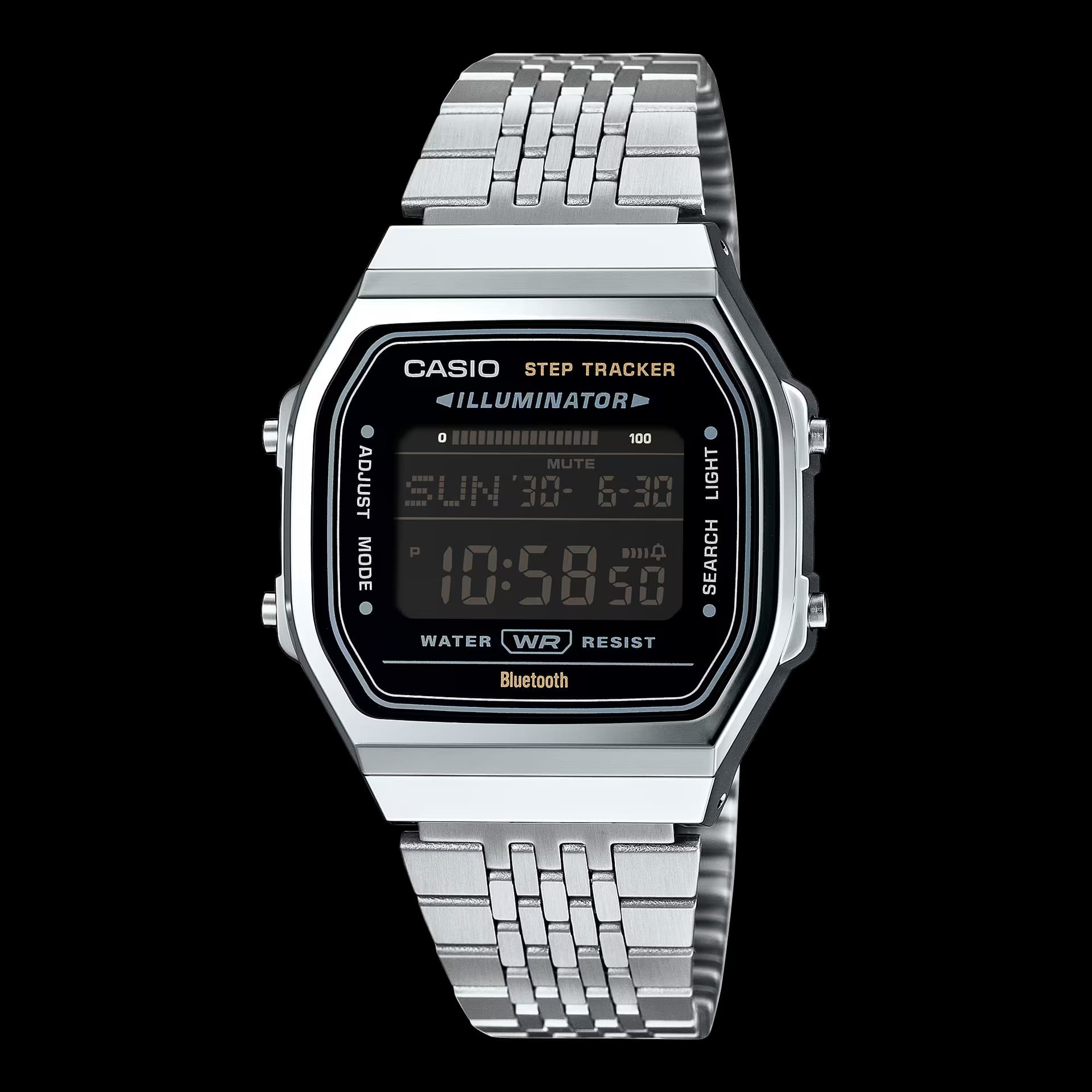 Casio Collection Vintage — bracelet argenté