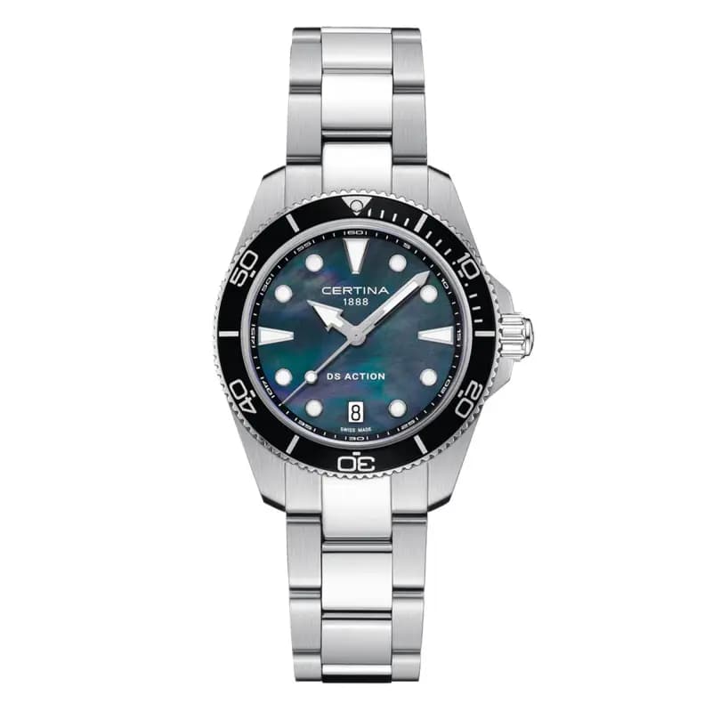 Certina Montre Certina DS Action 34.5mm Cadran Nacre Bracelet Acier inoxydable