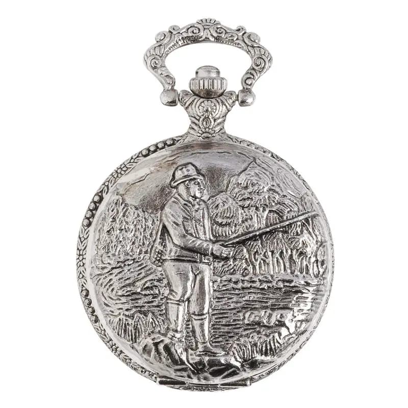 Bayard Montre Gousset Quartz Motif Pêche L1750