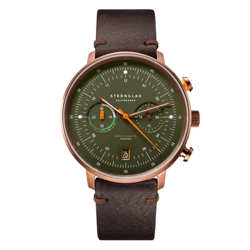 Sternglas Montre Hamburg Chrono Dark Green S01-HC35-VI17