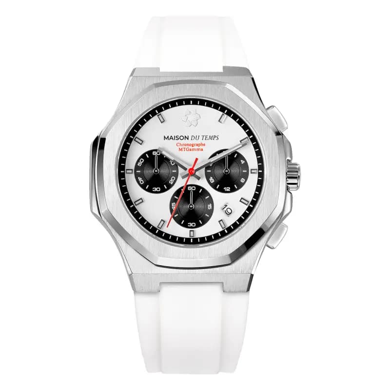 Maison du Temps Montre MTGamma Chronographe Blanc Silicone Blanc
