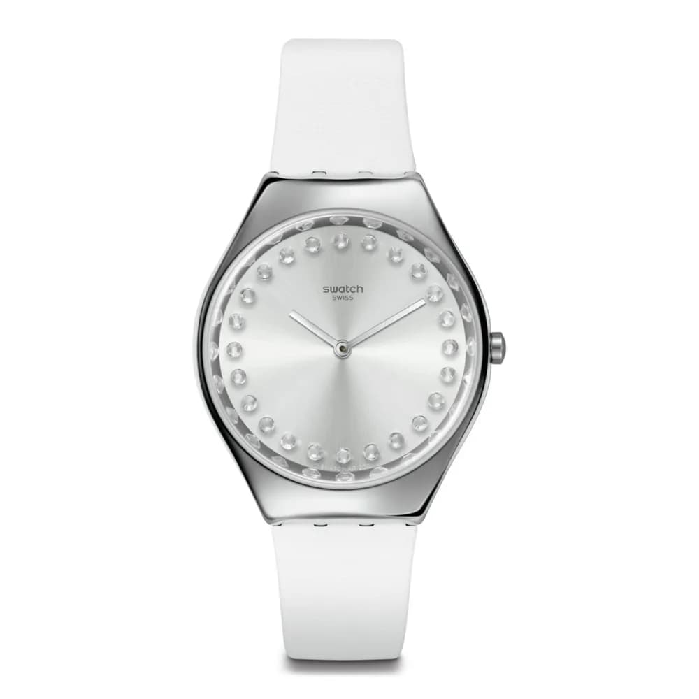 Swatch Montre quartz Femme Skin irony Blanc