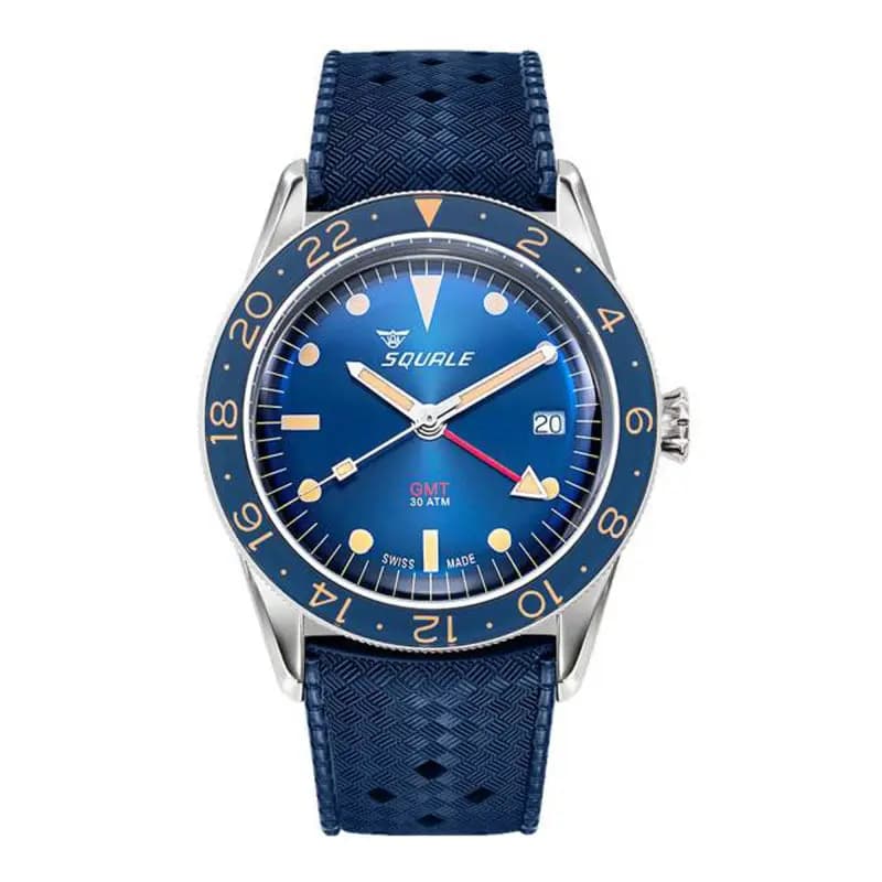 Squale Montre Sub-39 GMT Vintage Bleu - SUB-39GMTB.HTB