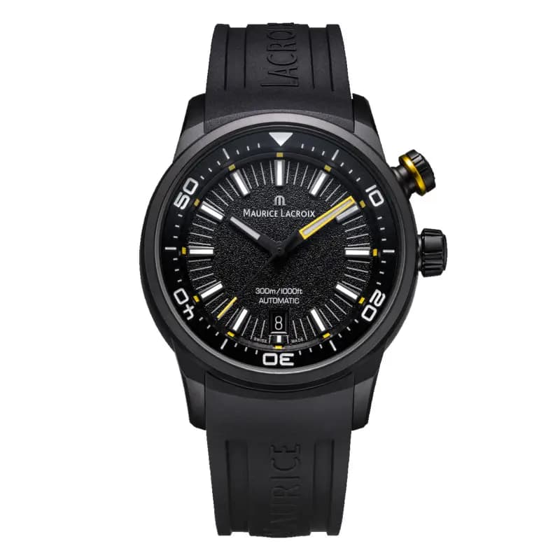 Maurice Lacroix Montre Pontos S Diver 42mm Black DLC PT6248-DLB00-330-2