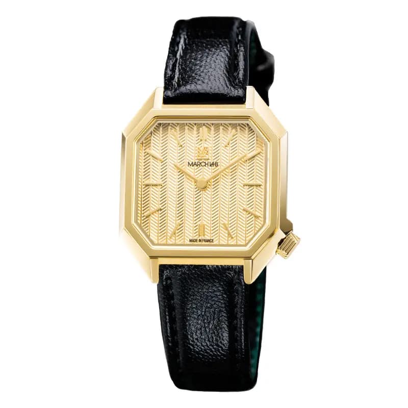 March LA.B Montre Milady Mansart Chevrons Or