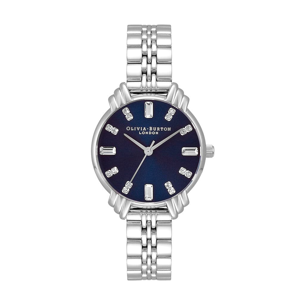 Olivia Burton Montre Olivia Burton Art Deco Bleu