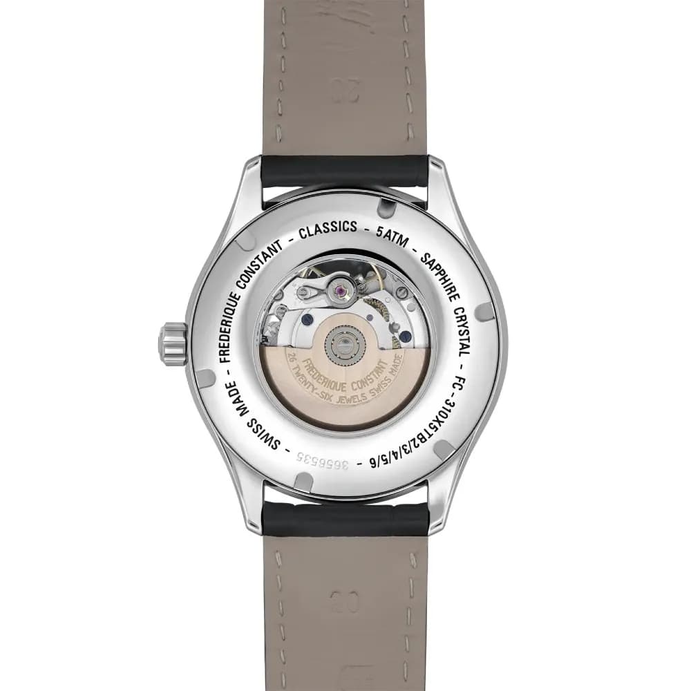 Frédérique Constant Montre Frédérique Constant Classics Index Automatic Automatique Cadran Kaki Bracelet Cuir - FC-310MCK5B6