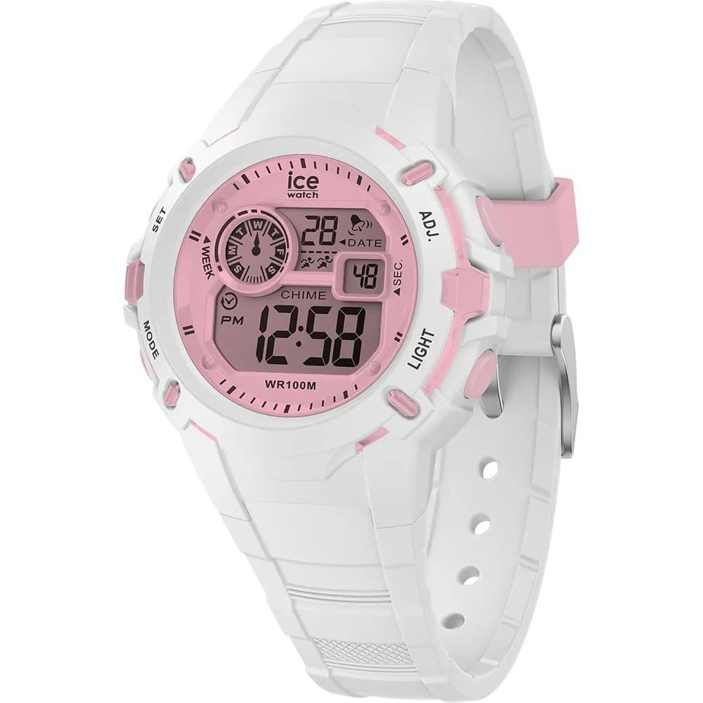 Ice Watch Montre Ice Watch Collection Ice Digit Explorer en Silicone Blanc