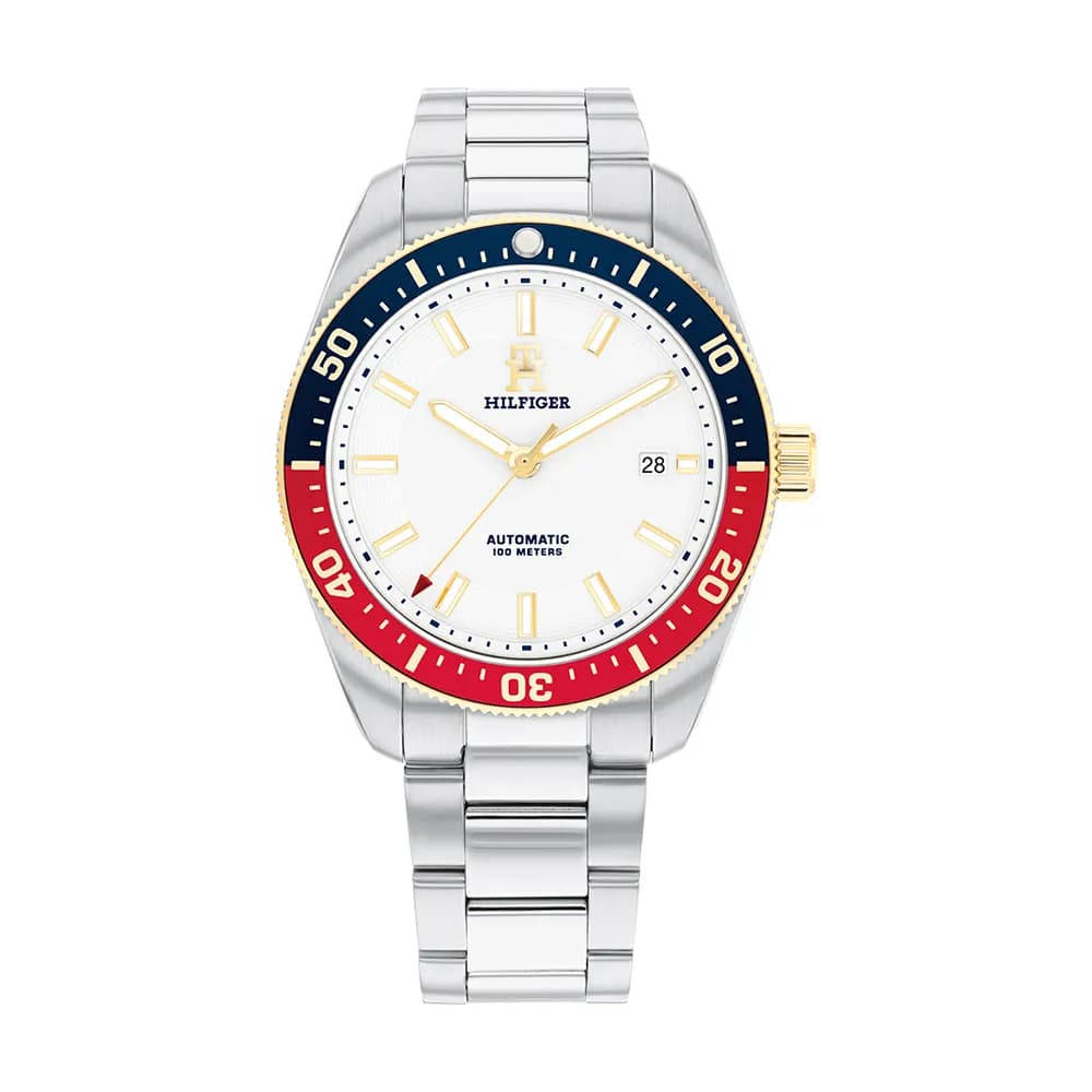 Tommy Hilfiger Montre automatique Homme TH85 Blanc