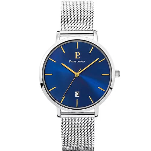 Pierre Lannier Montre Analogique Homme Pierre Lannier Acier Gris 258L168 - Cleor