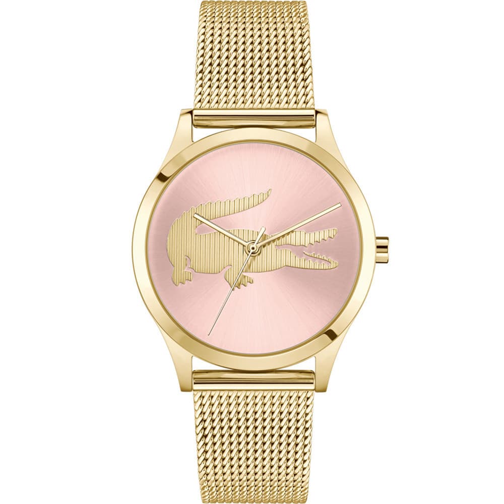 Lacoste Montre Lacoste Collection Crocodelle en Acier et PVD Doré