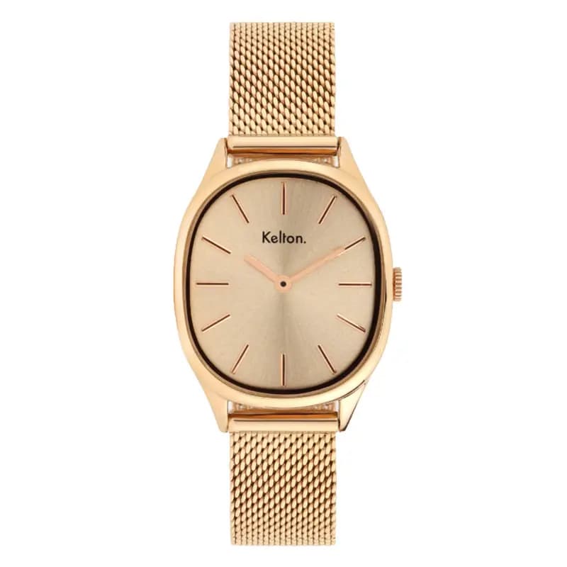 Kelton Montre Colorama Mesh Or Rose 9126282