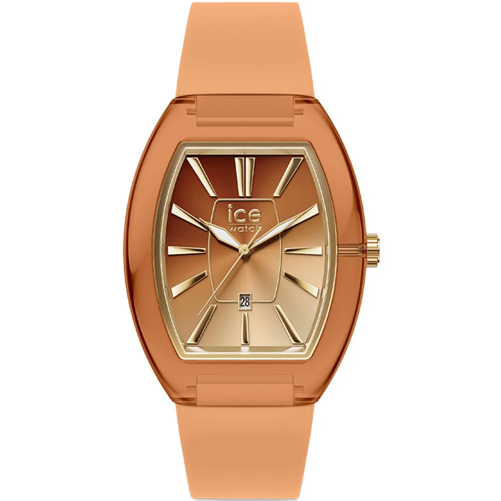 Ice Watch Montre Ice Watch Collection Ice Boliday Dome en Silicone Orange