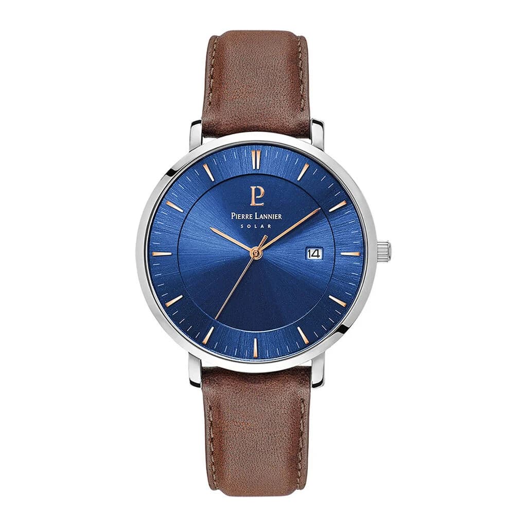 Pierre Lannier Montre Analogique Homme Pierre Lannier Cuir Marron 208H164 - Cleor